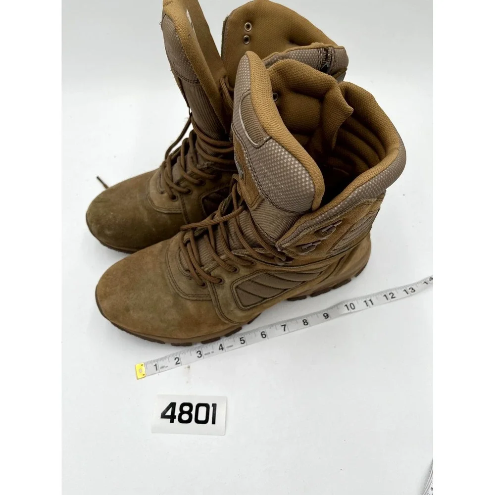 Magnum Response 8.0 7201 Mens 12D Boots Brown Leather Mid-Calf Work Safety Boots